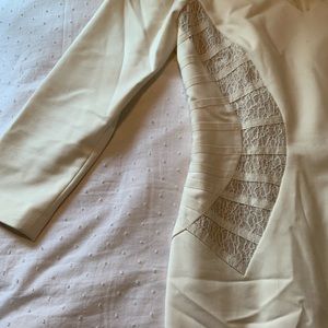 Antonio Melania White fitted dress